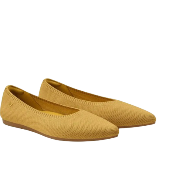 Vivaia Ballet Flats in Ginger Yellow - Picture 1 of 3